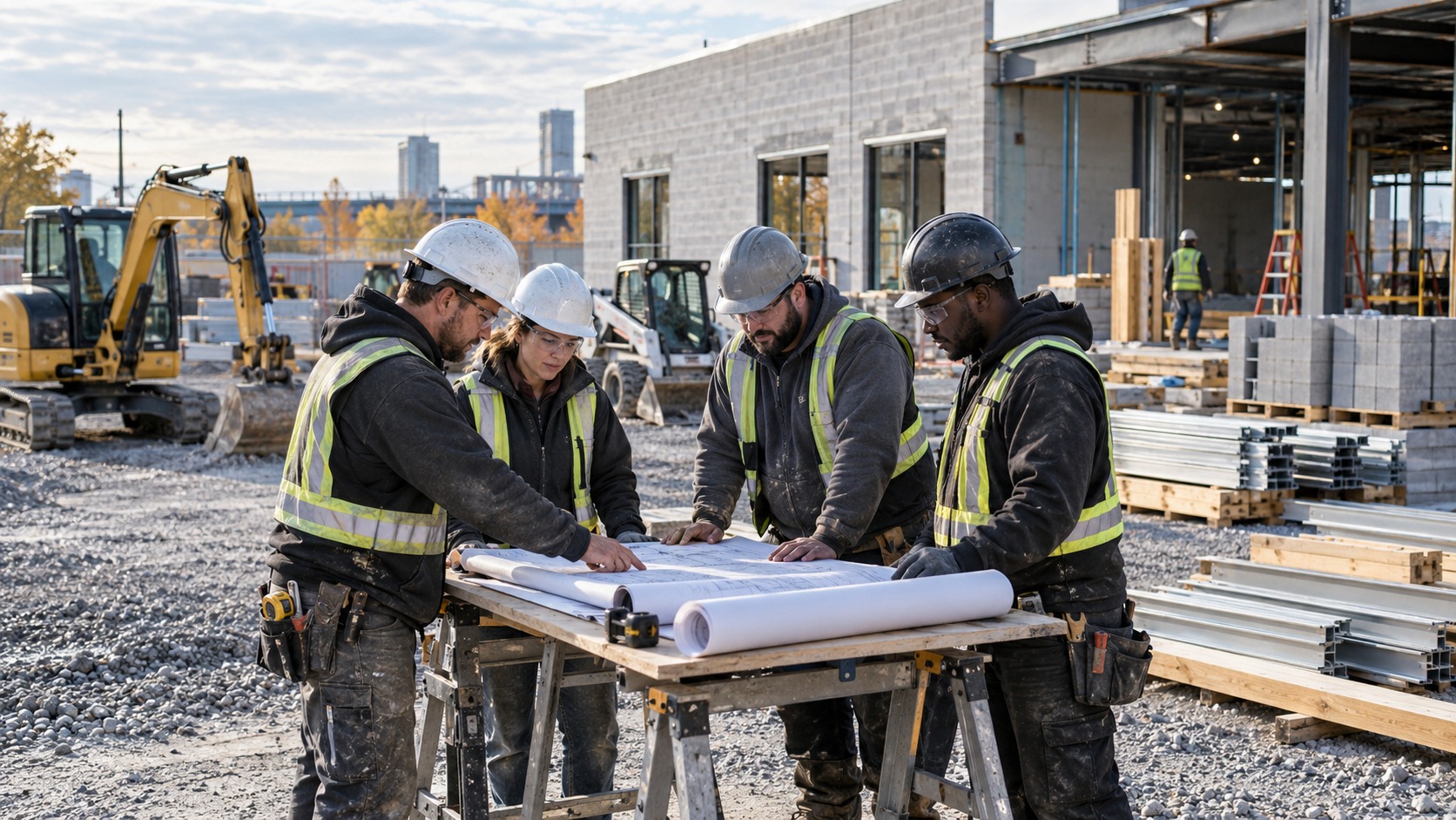 Équipement Gestion JNK sur un chantier